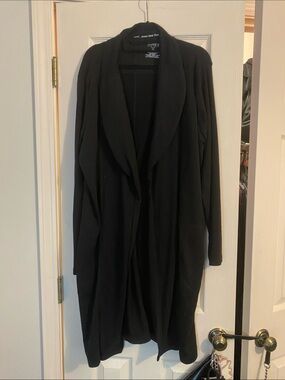 Jones New York Black Sport Long Cardigan